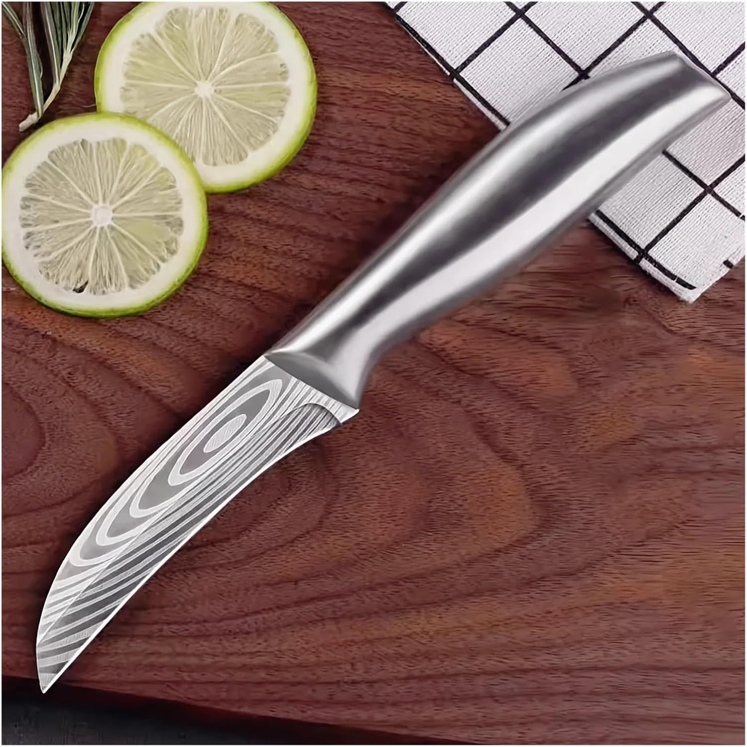 Fit for All-Steel Curved Fruit Knife - Essential Boning Knife for Fruit Carving and Kitchen Use