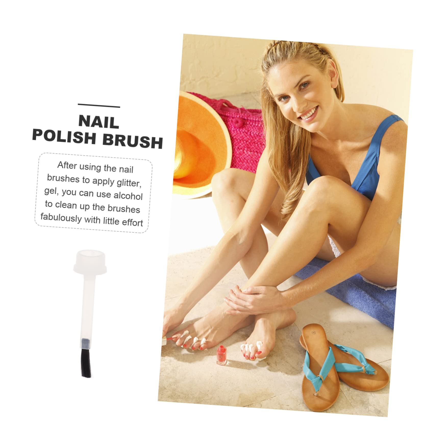 Healeved 200pezzi Pennelli Per Unghie Pennelli Per Gel Per Manicure Professionale e Fai Da Te Per Nail Art Creativo e Facile Da Usare