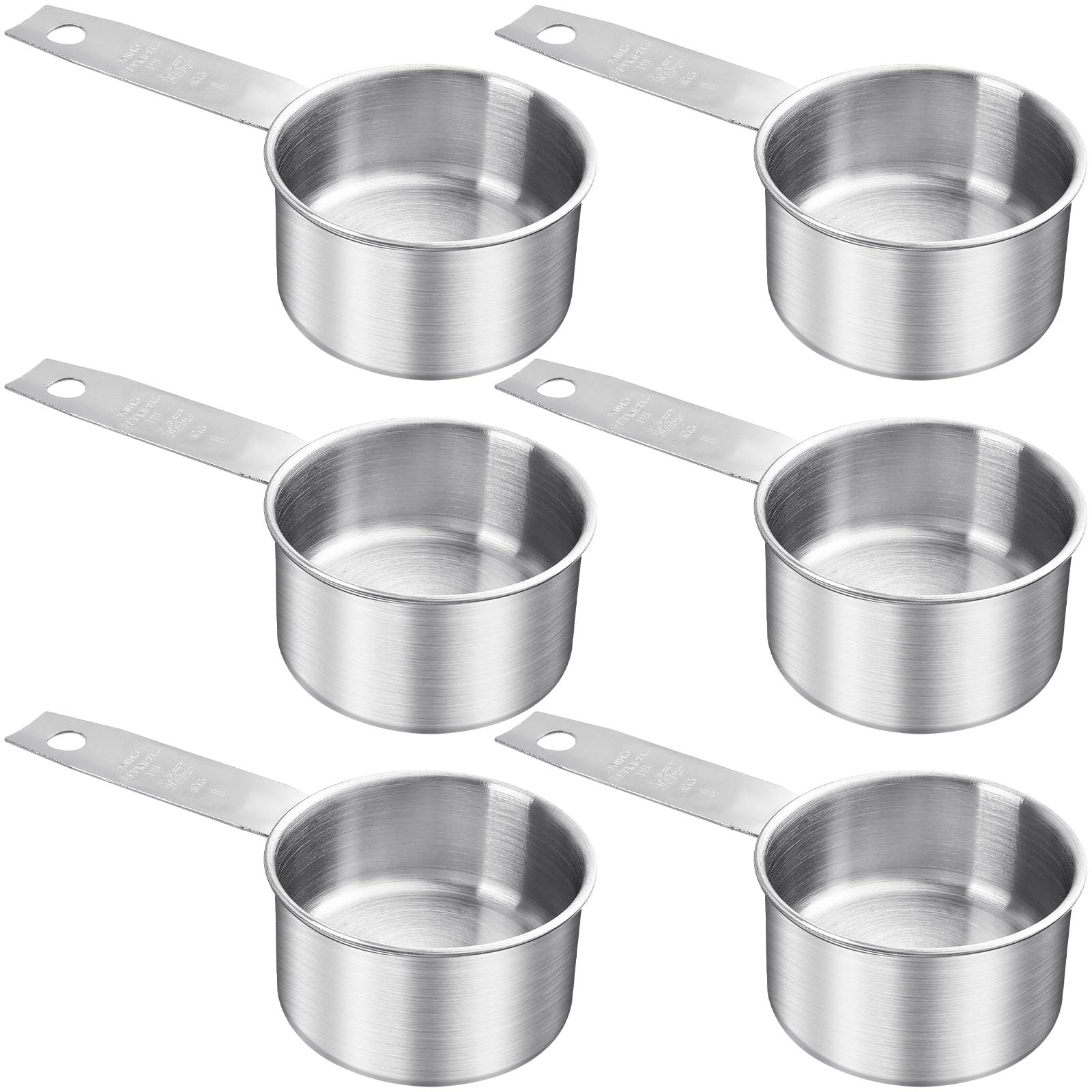 Lainballow Stainless Steel Measuring Cup 6-Pack