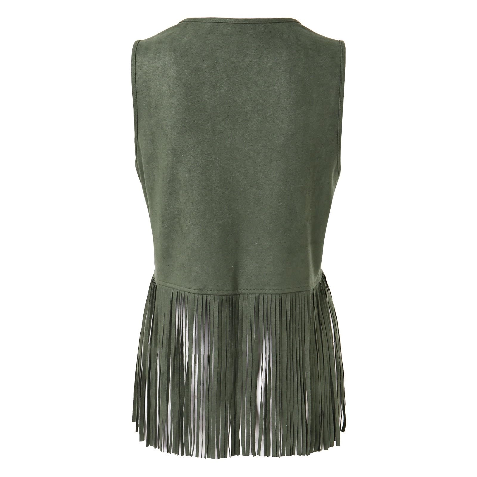 Dressy - Camiseta sin mangas de trabajo para mujer, color liso, ajuste holgado, con borlas, sin mangas, básica, para negocios, casual, de verano, a la moda, linda, Y2K, primavera