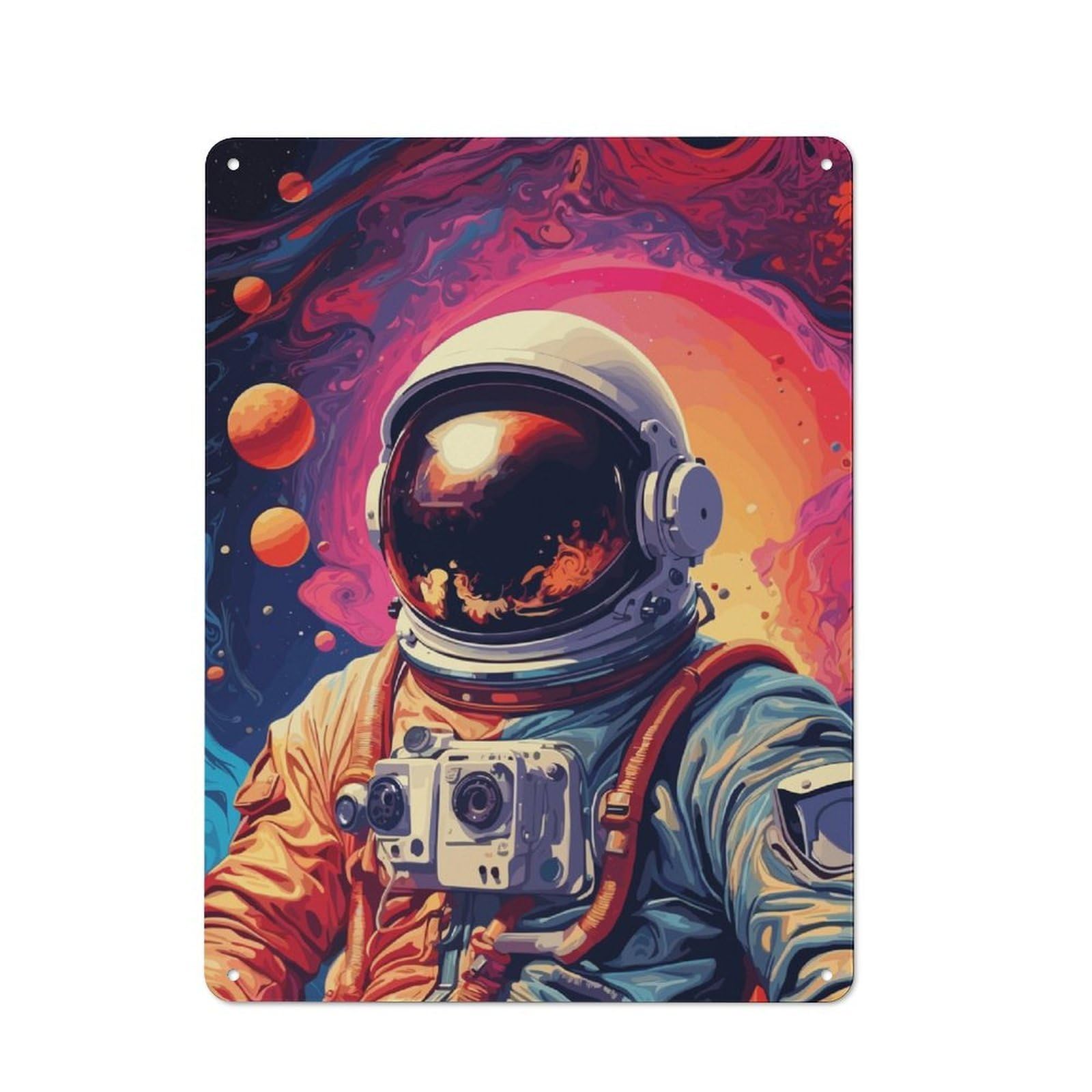 Junmoney Space For Lounge Or Reading Corner, Retro Metal Sign 40X30cm, For Metal Sign Collectors, For Garage And Workshop Walls