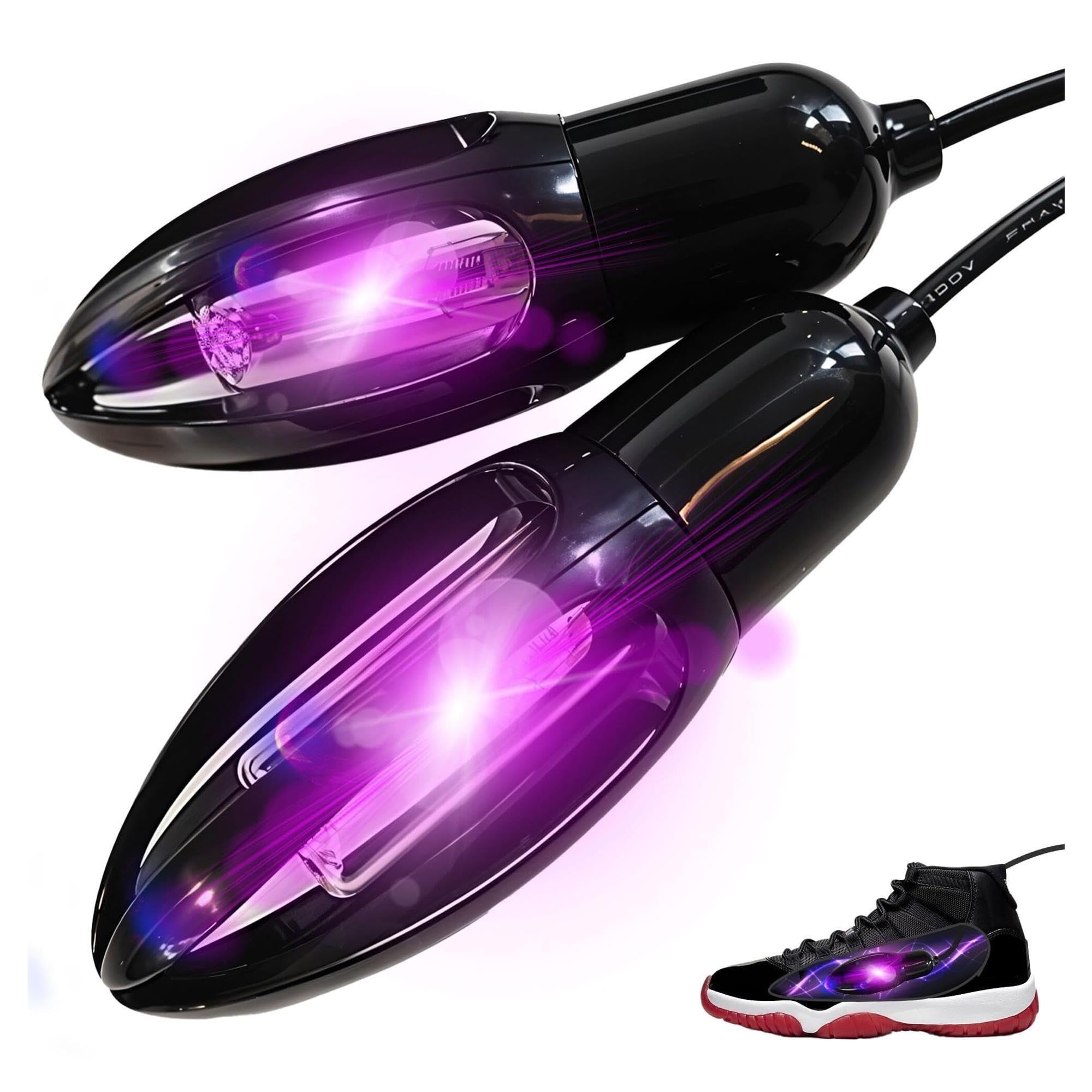 Desinfectante UV para zapatos para hongos, secador desodorante para zapatillas con luz ultravioleta