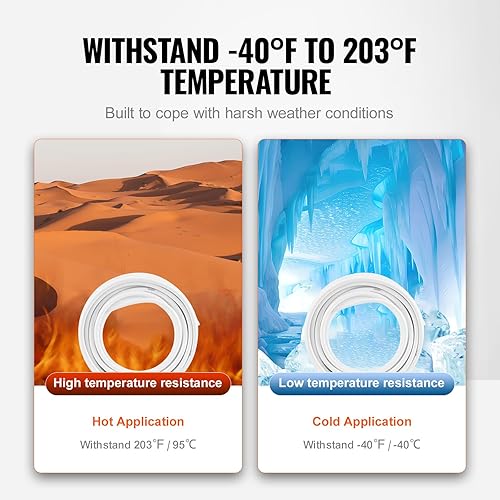 Miniatura 3 de VEVOR Tubo PEX-AL-PEX, tubo compuesto de aluminio y plástico de 82 pies, tubo compuesto de aluminio y plástico de 58 pulgadas de diámetro, tubo PEX