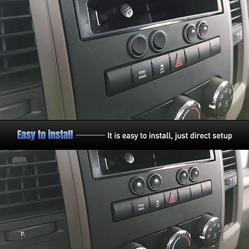 Vista 25 de Nilight 5 interruptores basculantes redondos impermeables con soporte de interruptores de arnés de cableado de 12 V 24 V LED azul iluminado