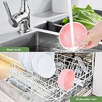 Vista 5 de Moldes de silicona para huevos, 2 moldes para freidora de aire, sartén reutilizable de 4 pulgadas, para magdalenas, microondas, horno y lavavajillas