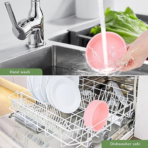 Miniatura 5 de Moldes de silicona para huevos, 2 moldes para freidora de aire, sartén reutilizable de 4 pulgadas, para magdalenas, microondas, horno y lavavajillas