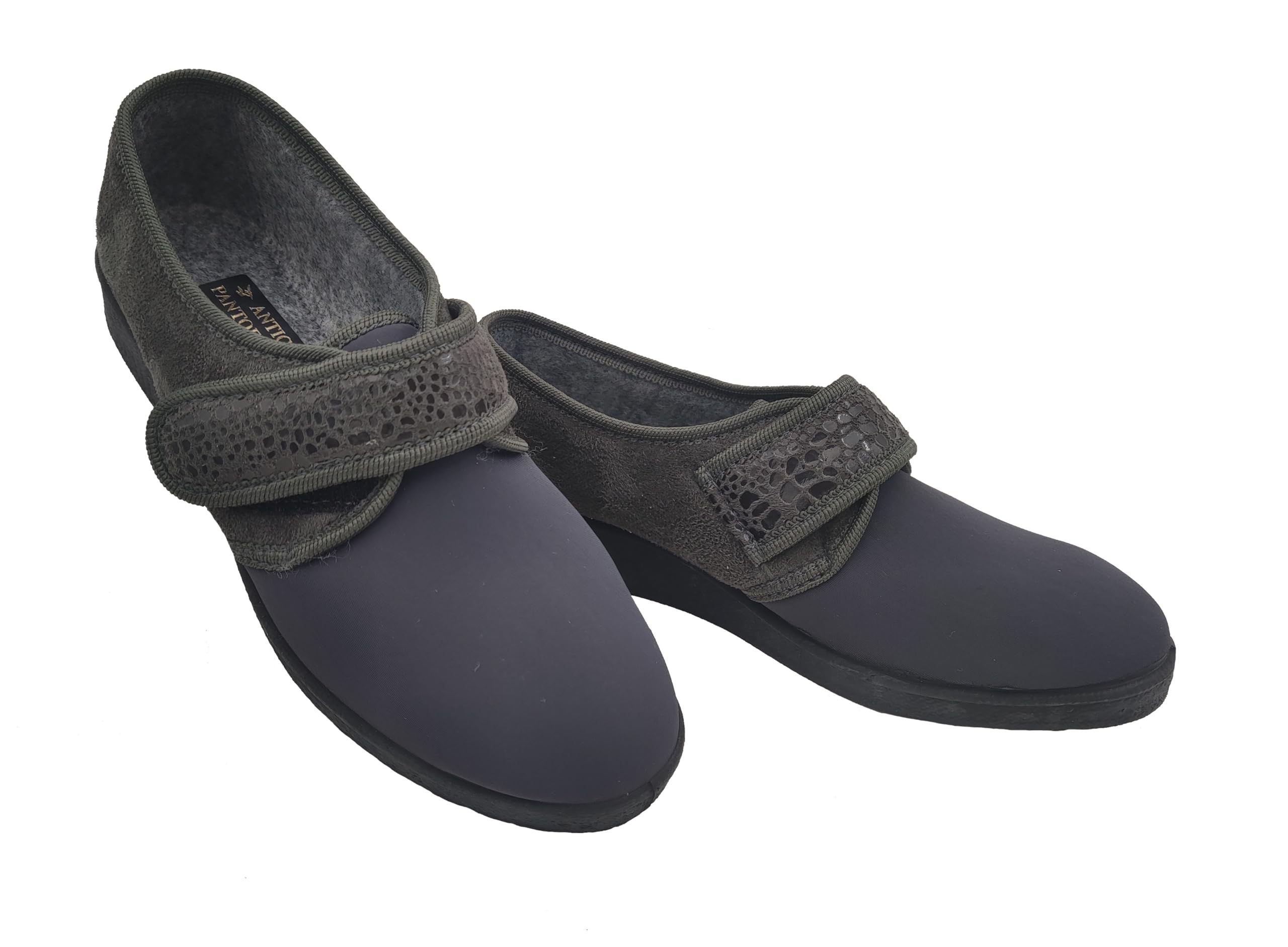 Damskie buty zdrowotne, zimowe/letnie, zamknięte kapcie ortopedyczne z paskiem