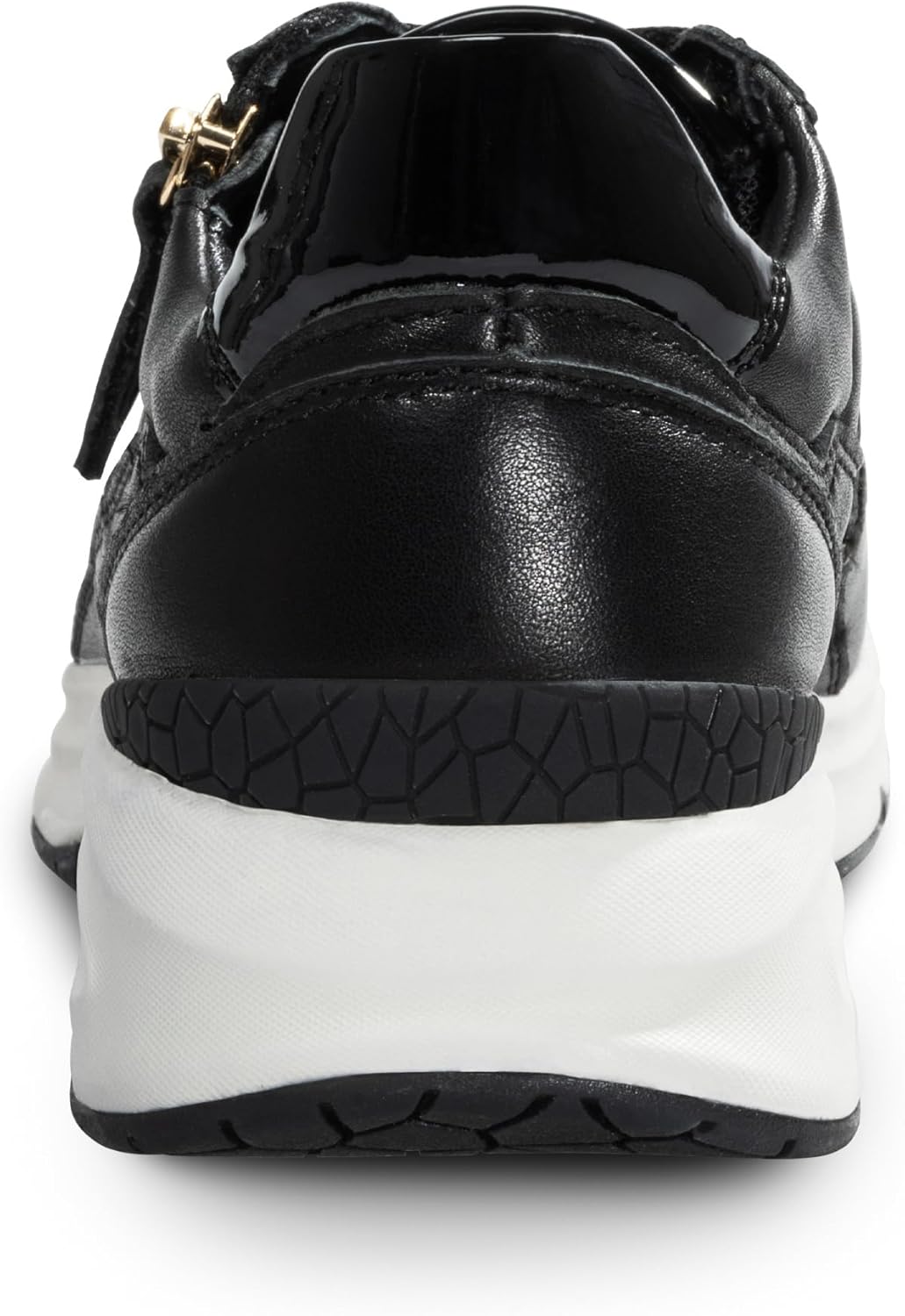 NACARAT Women’s Genuine Leather Sneakers Slip-On Walking Shoes with Side Zipper, Breathable Water-Repellent Upper, Cushioned Non-Slip Outsole - Image 5