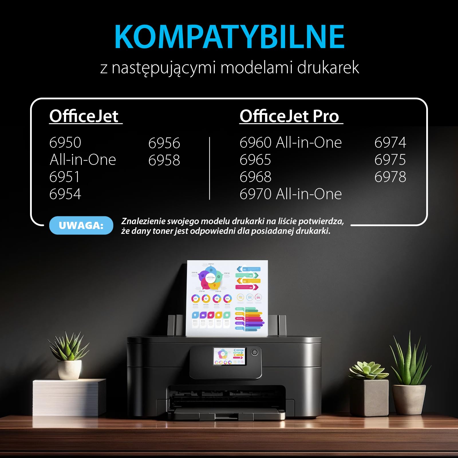 Smart Ink Kompatybilne Tusz Zamiennik do HP 903XL 903 XL (czteropak) z Zaawansowaną Technologią Chipu do użytku z Officejet 6950 Officejet Pro 6960 6970