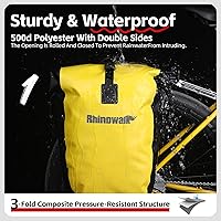 Vista 3 de Bolsa para Bicicleta Rhinowalk Bolsa de Alforja Impermeable para Bicicleta para Portaequipaje de Bicicleta Bolsa de Sillín de Bicicleta Bolsa