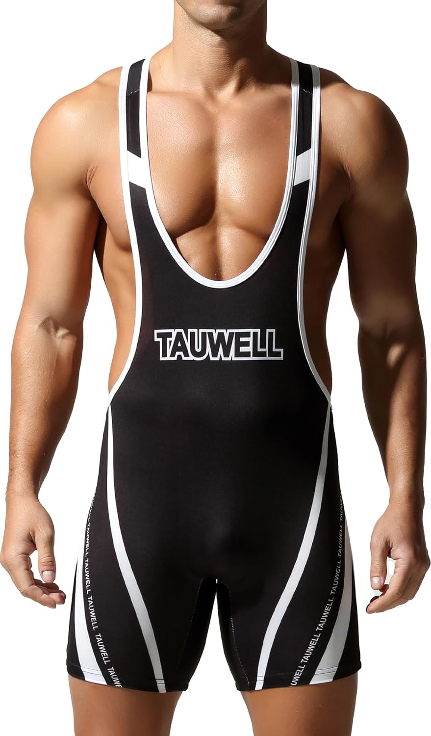 SEAUR Men's Vest Wrestling Coverall Breathable Undershirts Wrestling Athletes Comfortable Lightweight Bodysuit for Training