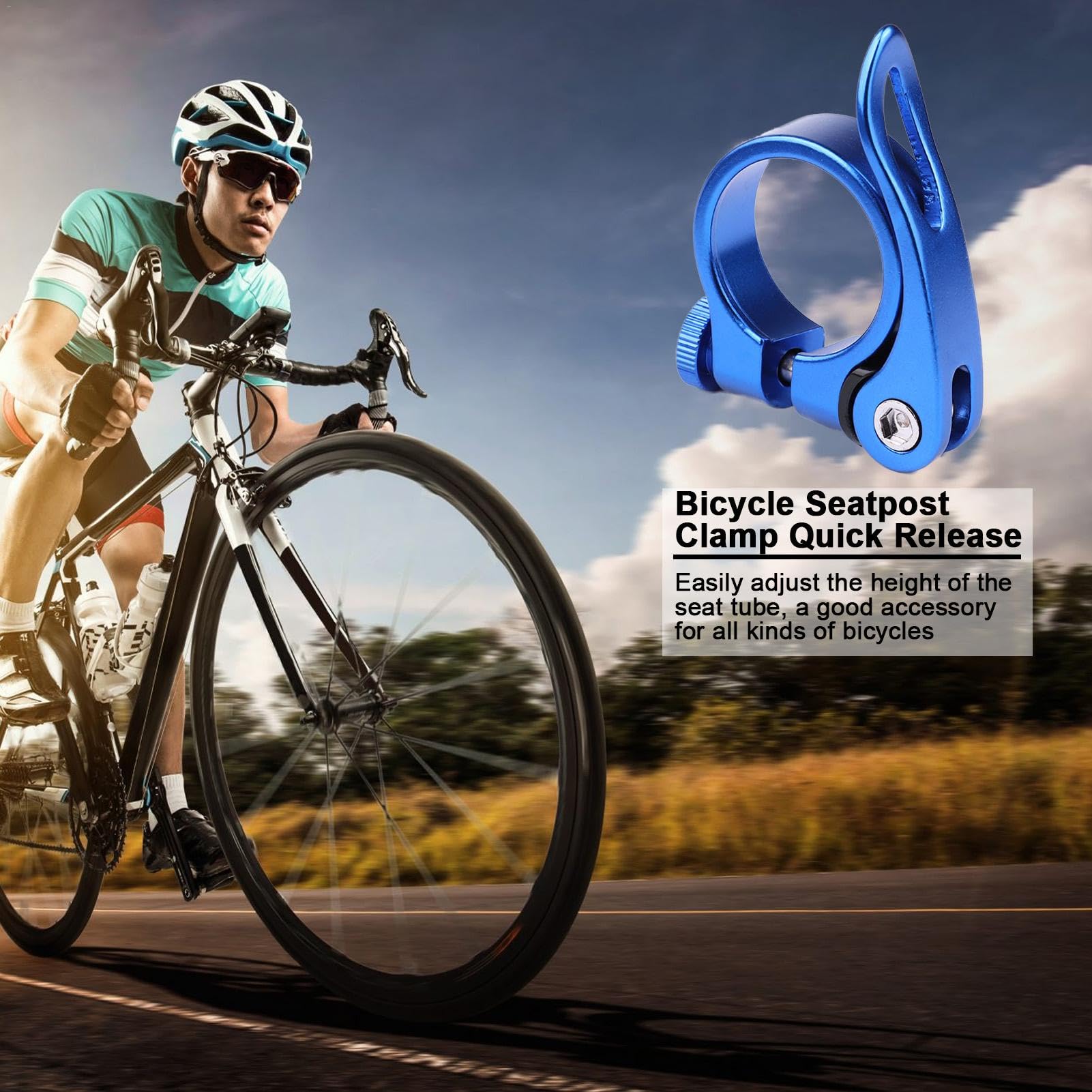 MOWA ASC Road Cyclocross MTB Bike Seatpost Clamp In Italia - Foto 9