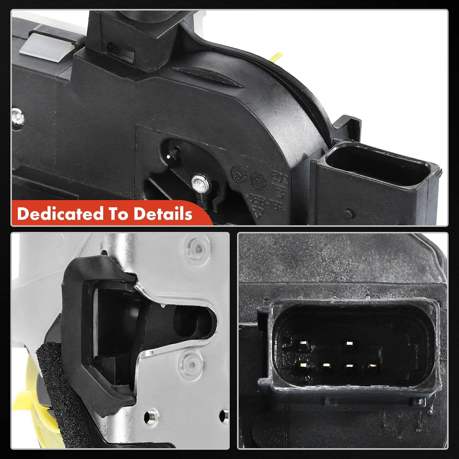 A-Premium Rear Left Driver Side Door Lock Actuator Compatible with Cadillac SRX 2010-2016 & Chevrolet Chevy Volt 2011-2015, For Model with Anti-Theft System