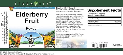 Miniatura 3 de Terravita Polvo de frutas de saúco (1 oz, ZIN 520028)