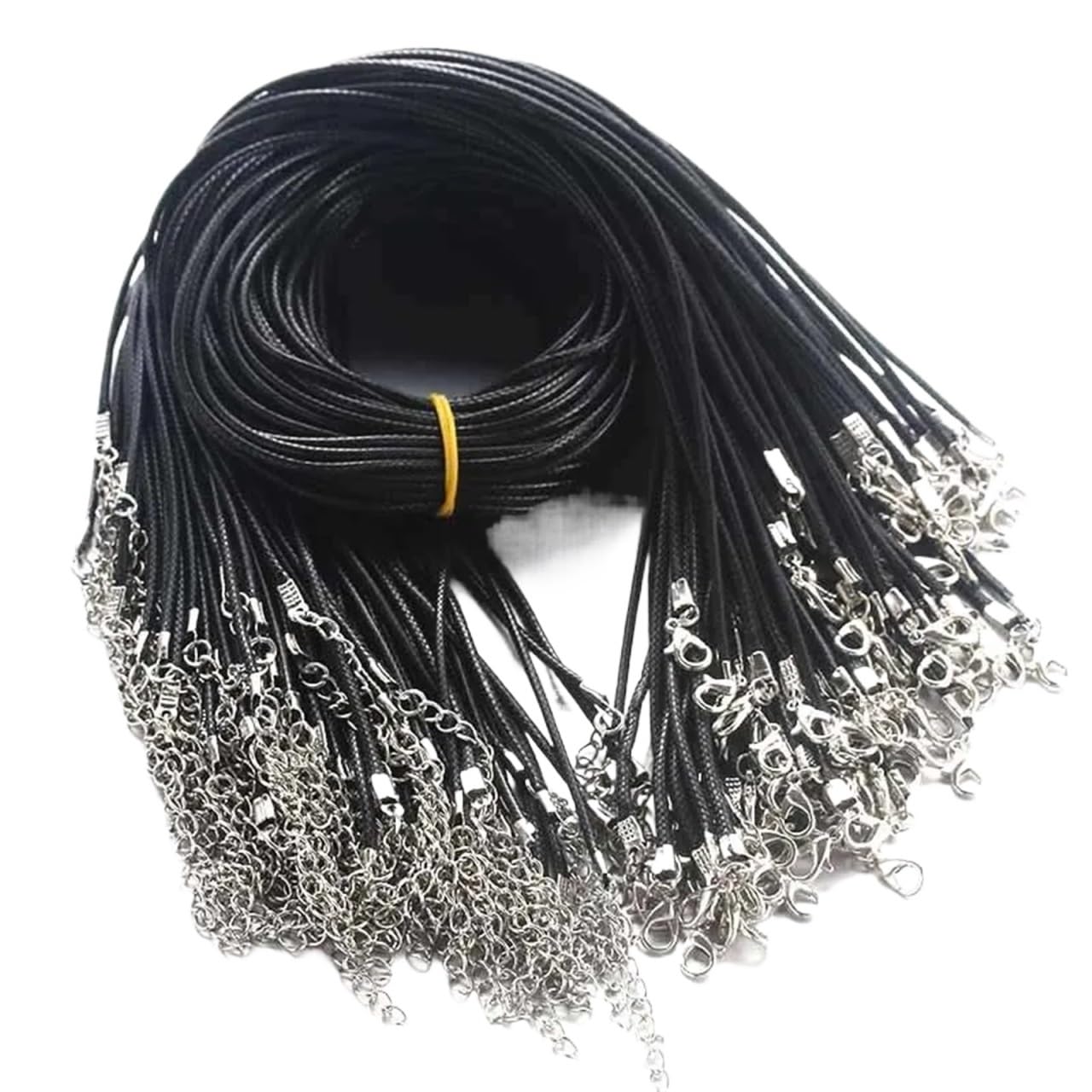 Braided Leather Rope Leather Chain Necklace Handmade Adjustable Braid Rope Pendant Findings Clasp String Cord Necklaces