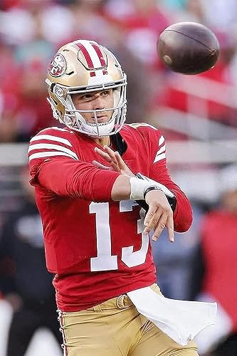 Brock Purdy, mariscal de campo de fútbol americano, póster enrollado, tamaño 12 x 18 pulgadas, por Dark Handicraft One