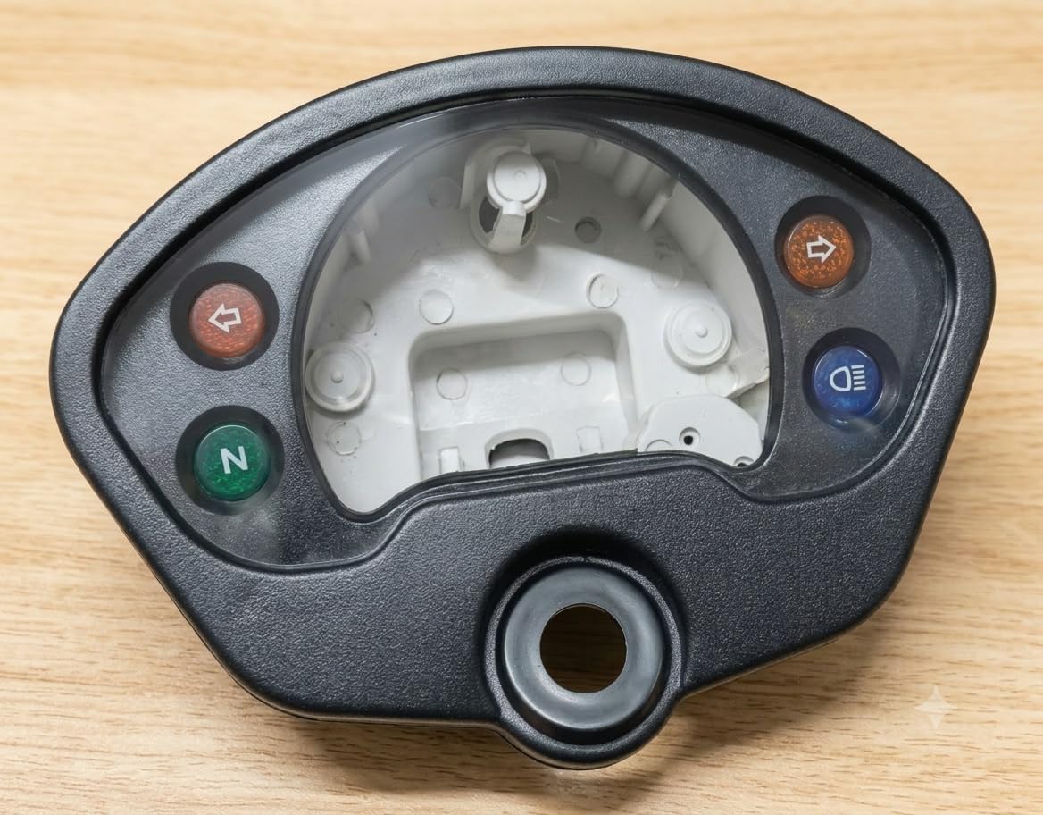 A.K Speedo Meter Box Compatible with Fiero Bike | Speedometer Housing, Direct Fit, Indicator Lights, Neutral Indicator, Headlight (1PC)-image-40