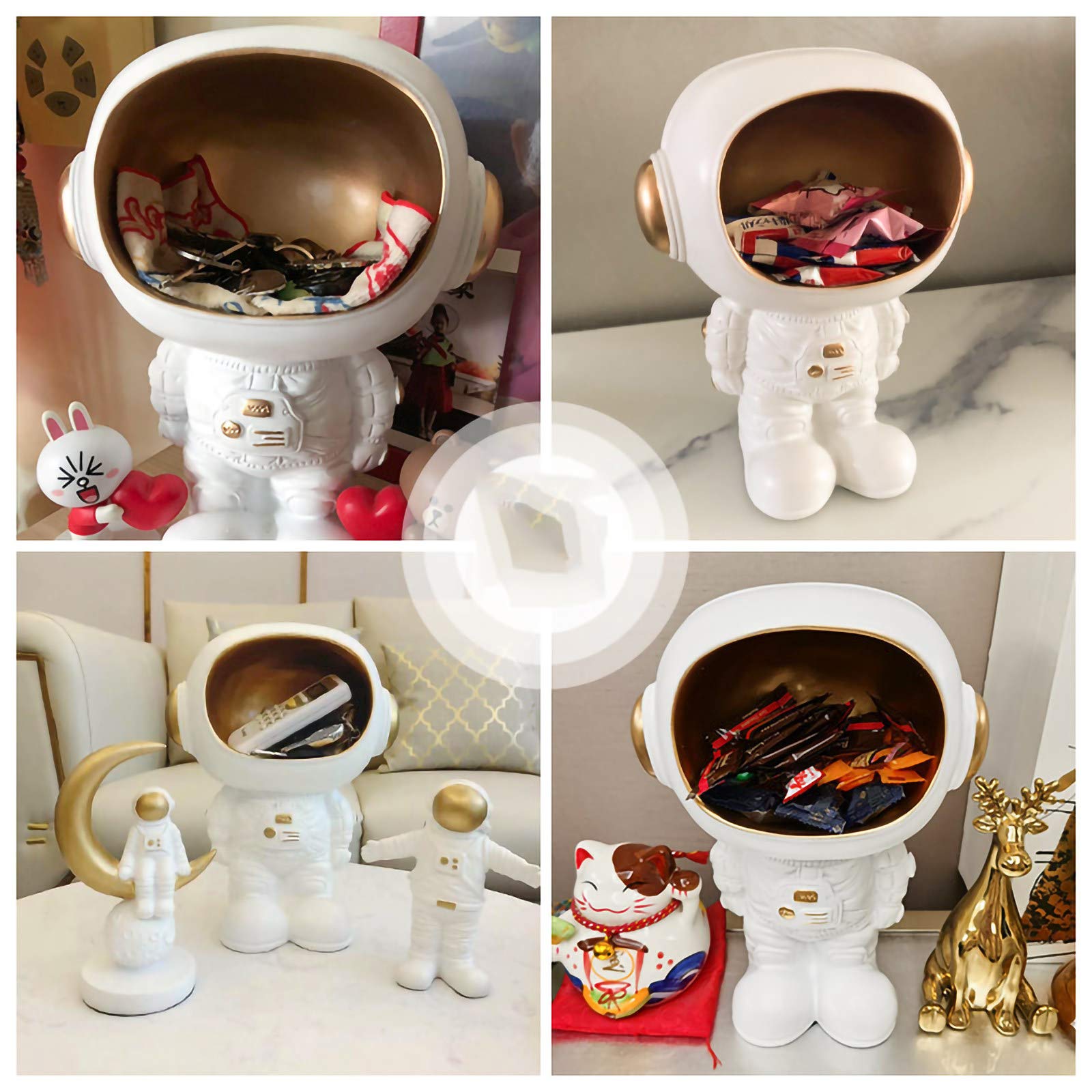 6-teiliges Astronauten Figuren Set – Mini Raumfahrer, Rakete & UFO Für Deko, Geschenke, Feengarten