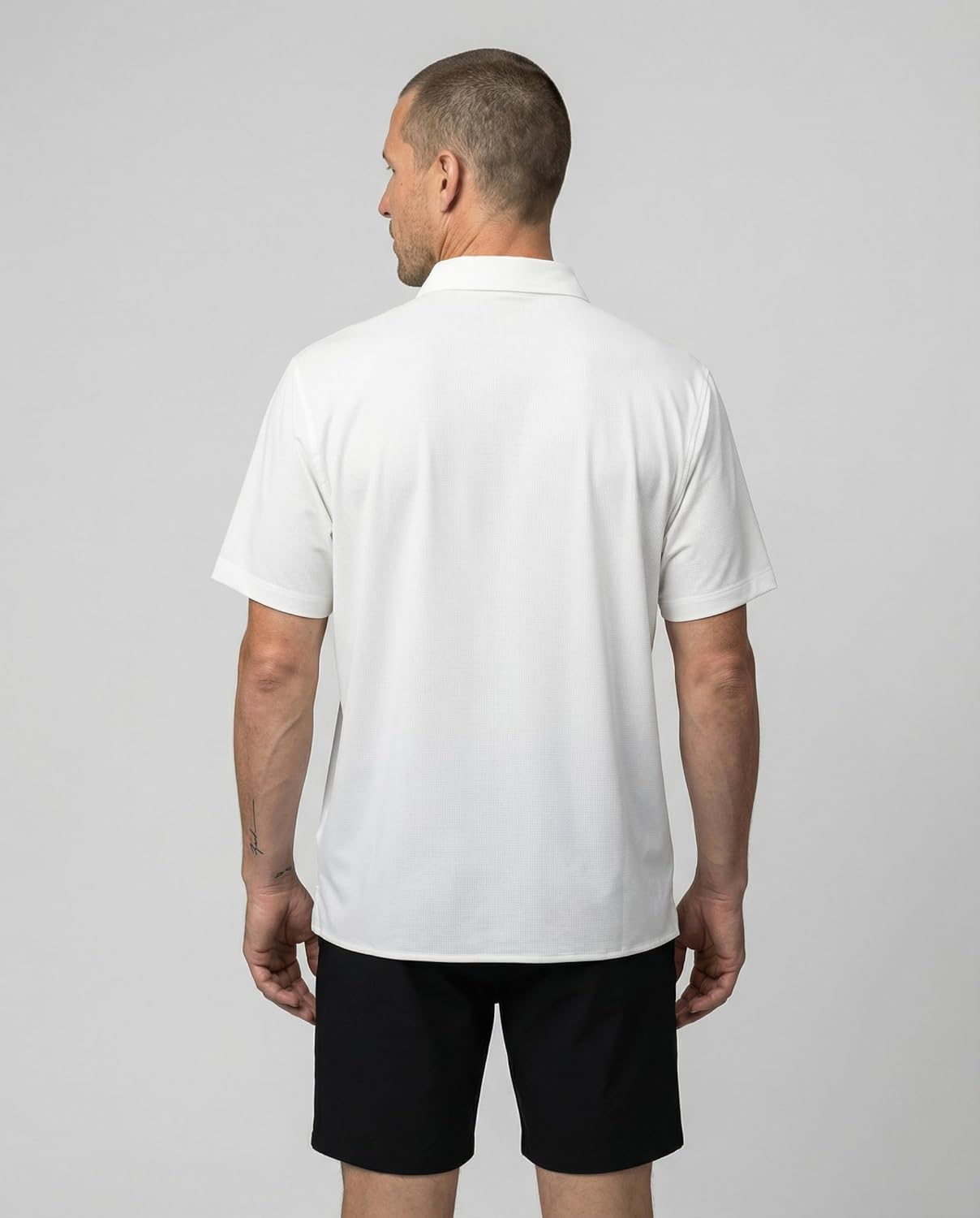 Visive Mens Short Sleeve Button Up and Polo Shirt - Solid Colors - Sizes S to 4XL - Image 4