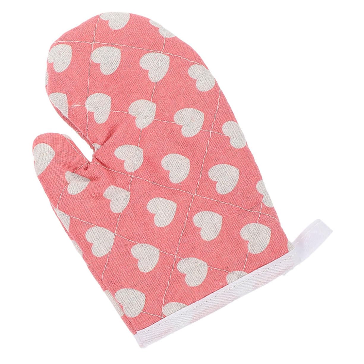 Gants de cuisine en coton épais rose pour une cuisson sécurisée