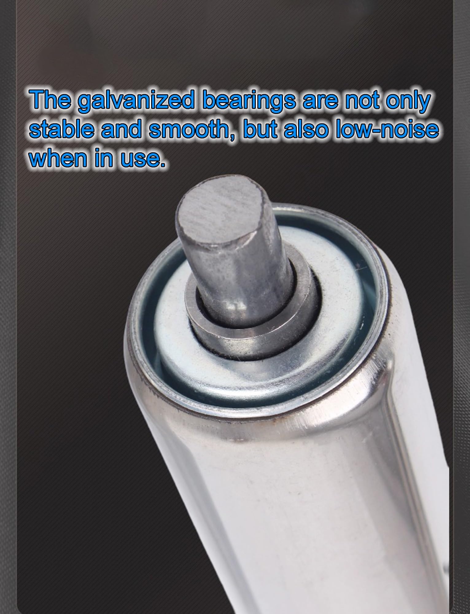 Generico Rulli per trasportatore in Acciaio Inox da 1,5" - Confezione da 6, Lunghezza 450 mm, Diametro ASSE 8 mm, Ricambio Durevole per Supporti a rulli per Lavorazione del Legno - Componenti per tra