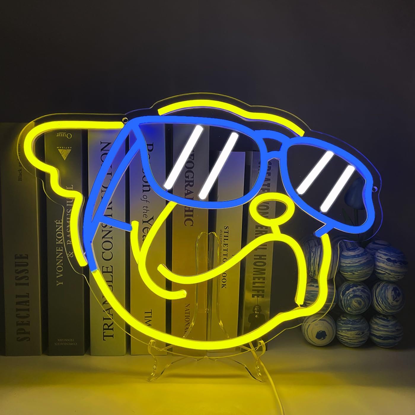 HULUBO Neon Night Lights with Dimmable Switch Wall Decor