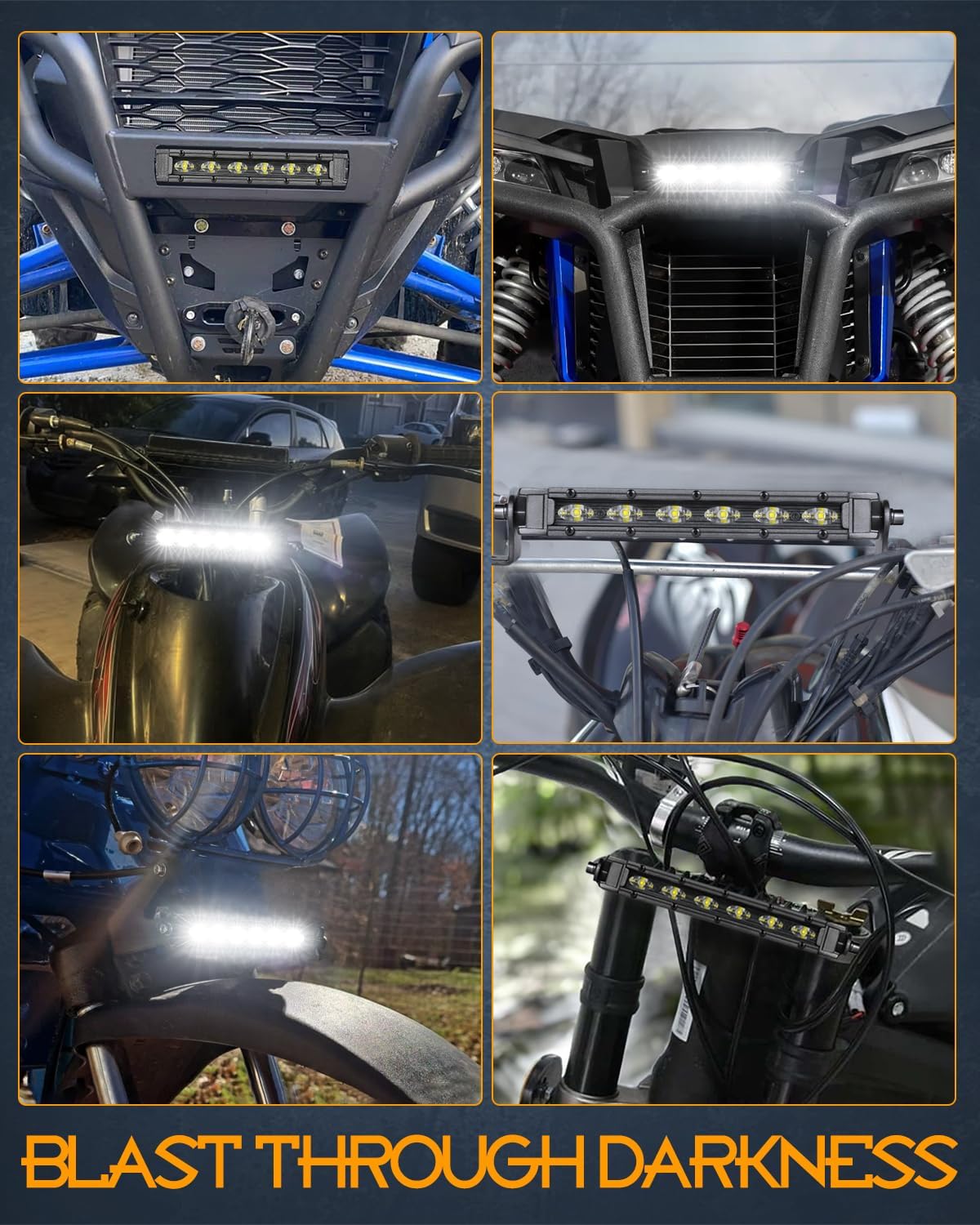 6 Inch Single Row LED Light Bar, Nirider Black Series CREE LED Pod 30W Super Slim Flood Off Road Fog Lights, Rear Backup Lights, Bumper Light for Truck, Golf Cart, UTV, ATV, Dirt Bike, Motorcycle