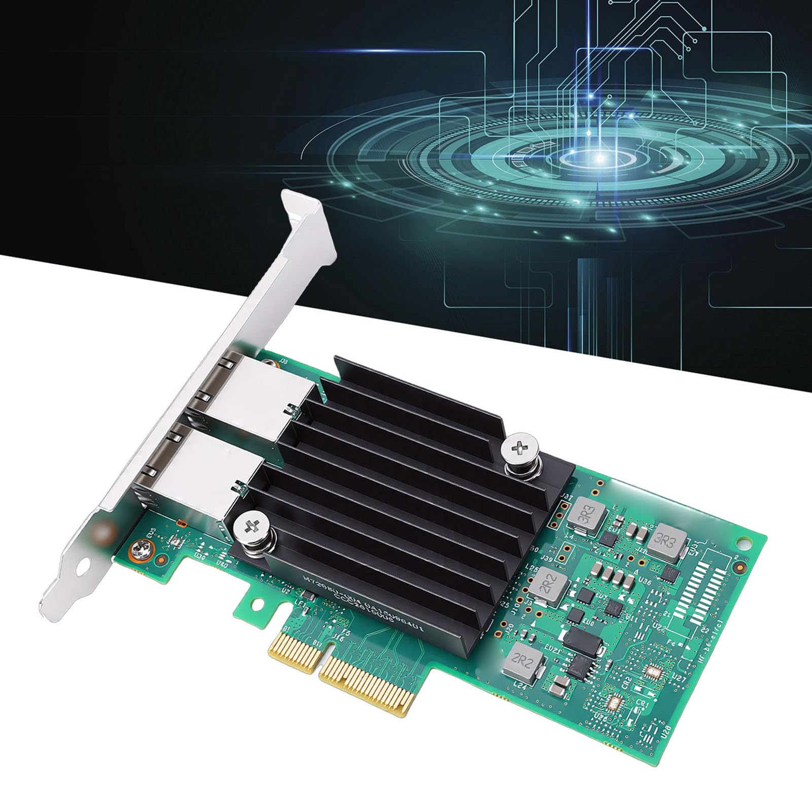 Wysokowydajna Karta Sieciowa 10GbE PCIE z Dwoma Portami RJ45 Zapewniająca stabilną pracę Serwera, Kompatybilna z Systemami, i VMware