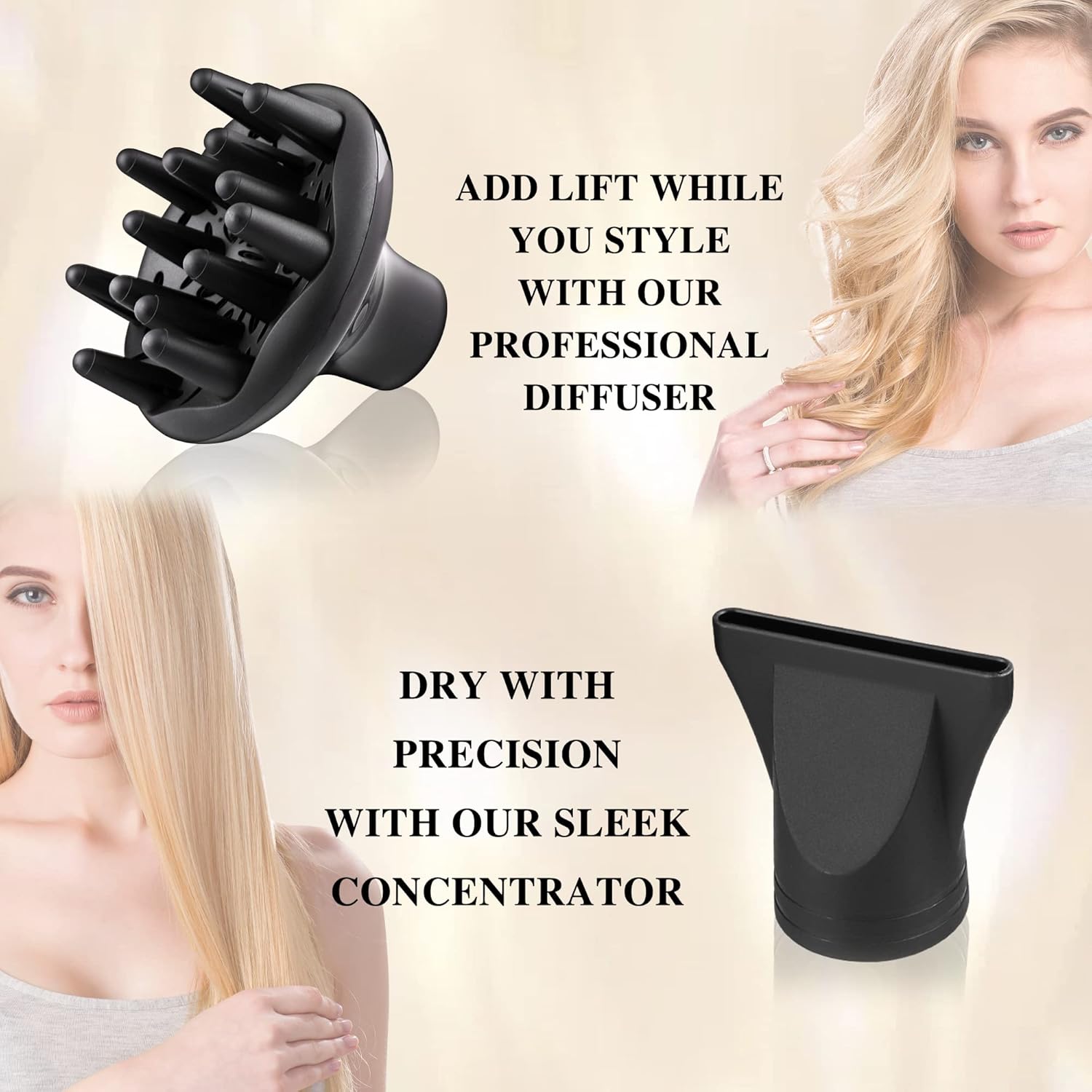 VAGARY 6685G Professional Salon Hair Dryer 2200w with Icd Display,Negative Ionic Blow Dryer,Powerful AC Motor Blow Dryer,Low Noise Hair Dryers,2 Speeds and 2 Heat Settings 1 Cool Shot Button - Image 5