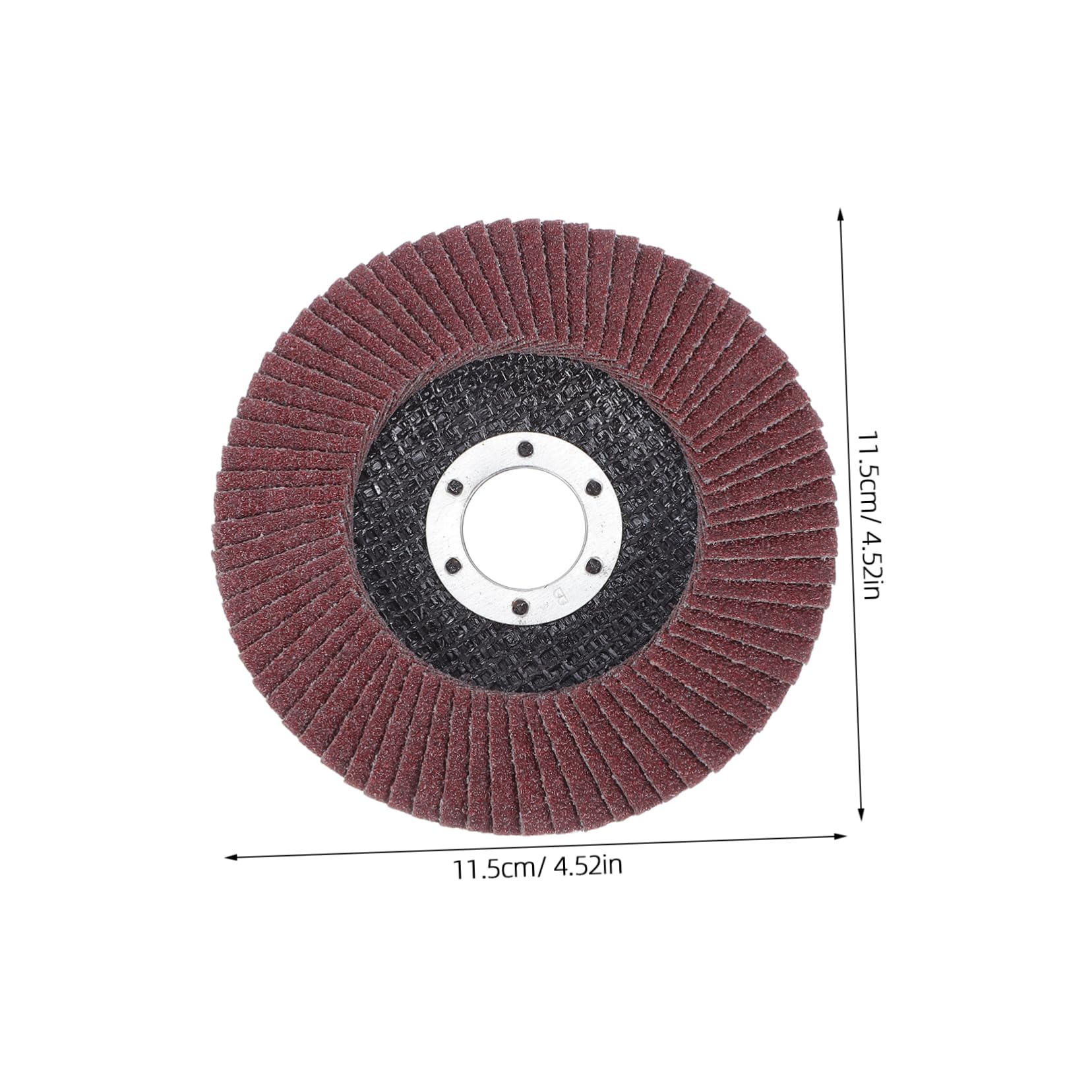 FUNOMOCYA Sturdy Stainless Steel Flap Discs 10pcs 115mm Angle Grinder Sanding Discs Versatile Metal Polishing Wheel