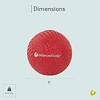 Vista 3 de Balanced Body Bola de juegos, herramienta de masaje y alineación, esfera de ejercicio inflable, 5 pulgadas