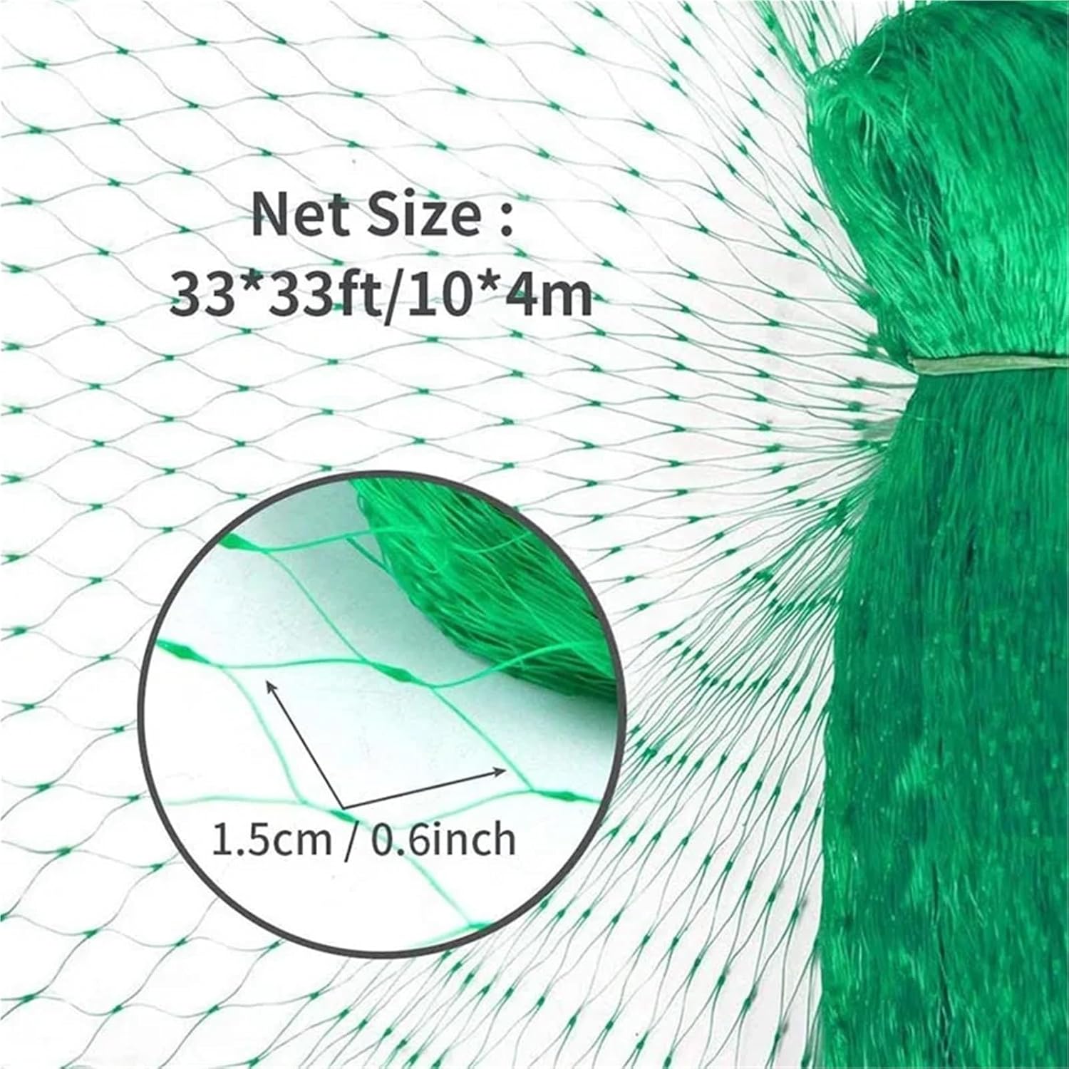 Tree Netting Plant Netting Anti Bird Net Mesh Garden Protect Plants and Fruit Trees from Birds Deer Poultry(4mx10m)
