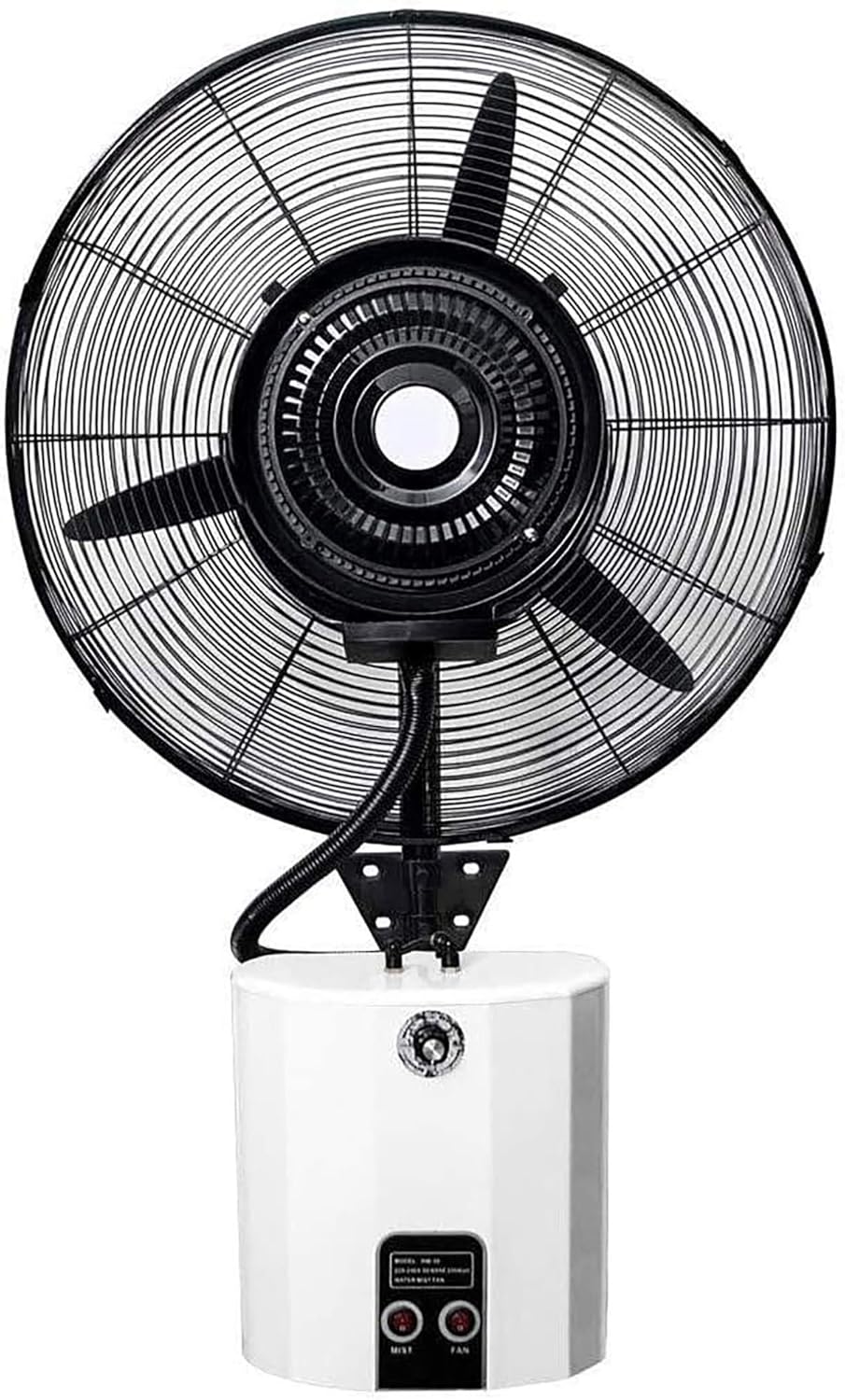 Wall Mounted Oscillating Misting Fan, 3-Speed Air Circulator with 12L Humidifying Spray for Home, Office, and Industrial Use – Quiet Cooling Fan(56cm)