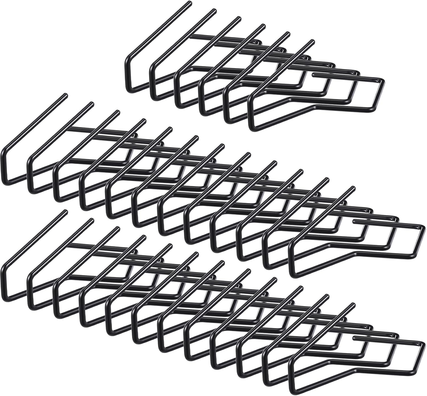 30 Pcs Pistol Display Stand Gun for Pistols Indoor Pistol Stand for Handguns for Safes or Valentines Cabinets Gifts for Man (Single Style,Black)