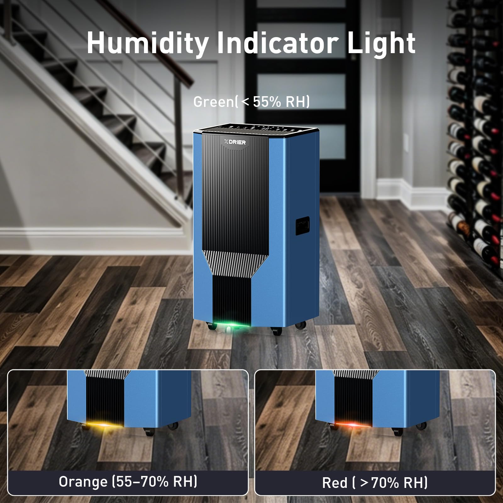Deumidificatore Max 138P con pompa per uso domestico, deumidificatore commerciale Energy Star con tubo di scarico per grandi spazi, cantina, camera da letto, scarico automatico e sbrinamento
