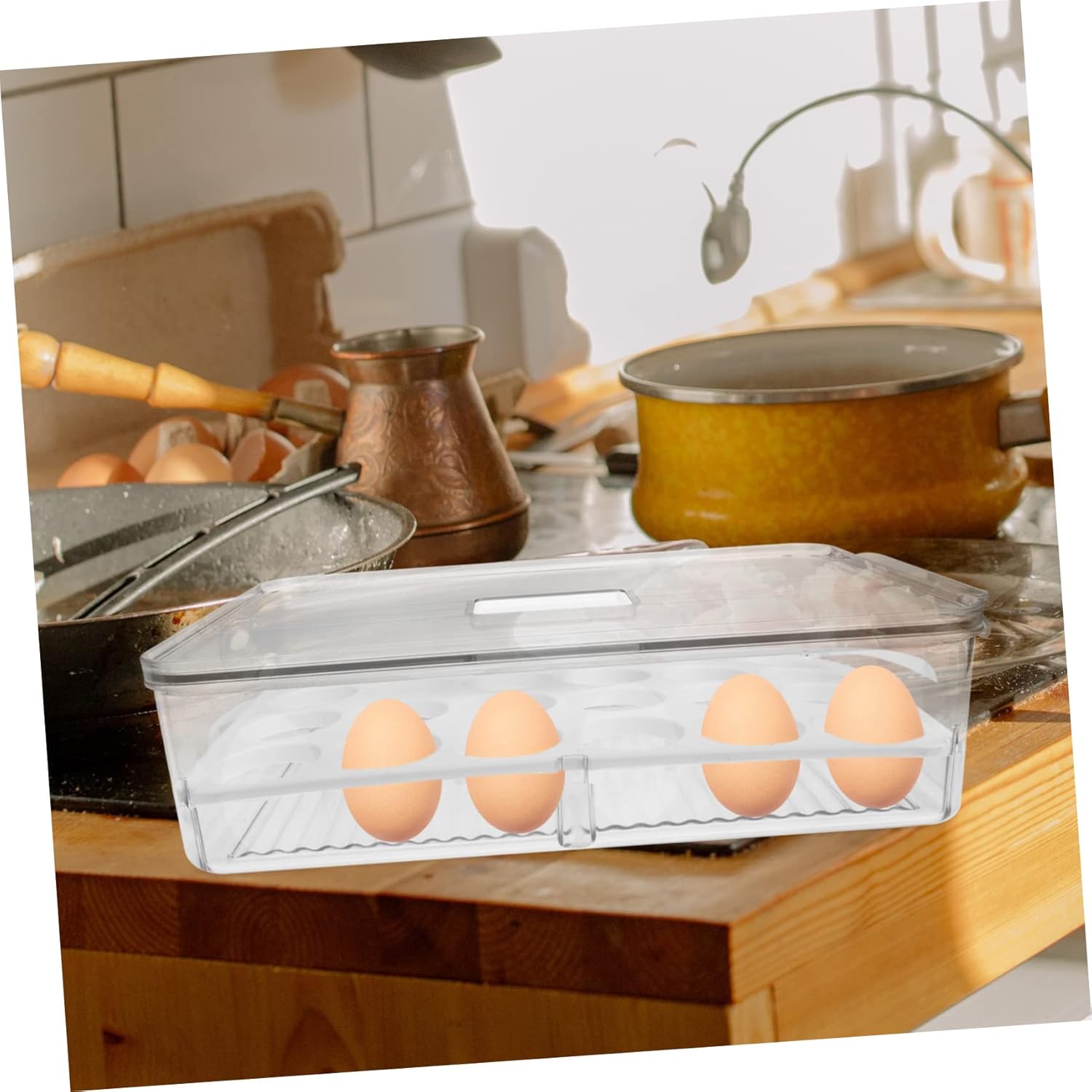 Refrigerator Holder Design Large Capacity Storage Box for Freshness Stackable for Organizing Fridge for Dumplings