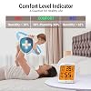 ThermoPro TP53 Dokunmatik ve Işıklı Ekranlı Dijital Termometre, Yüksek Hassasiyetli İç Mekan Nem Ölçer, Hava Konfor Göstergeli Higrometre, Tüm Zamanlar/24 Saat Kayıt, Manyetik Standlı