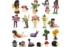 ONEST 18 Pieces Miniature Fairy Figures for Fairy Gardens