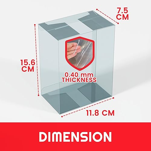 Vista 20 de EVORETRO Estuche protector de almacenamiento para Pokemon caja de refuerzo japonesa pequeña – Paquete de 5 vitrinas de plástico de 0.020 in