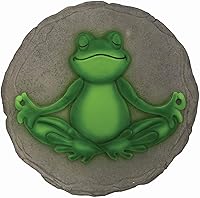 Vista 5 de Spoontiques - Decoración de jardín - Piedra de paso del granjero de ranas - Piedra decorativa para jardín