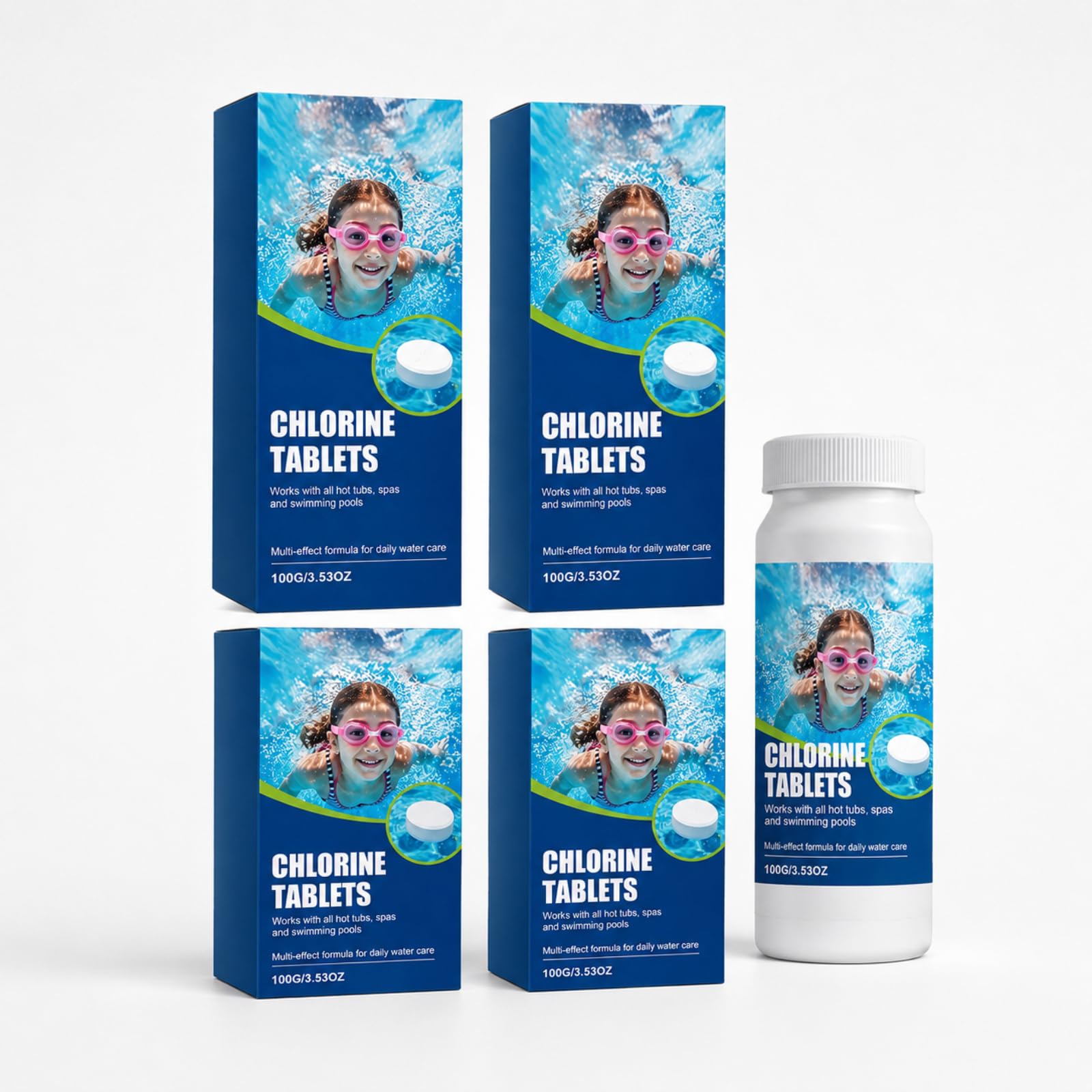 Compresse Clore Piscina Multifunzione Dissolution Lento Regolatore pH 100g