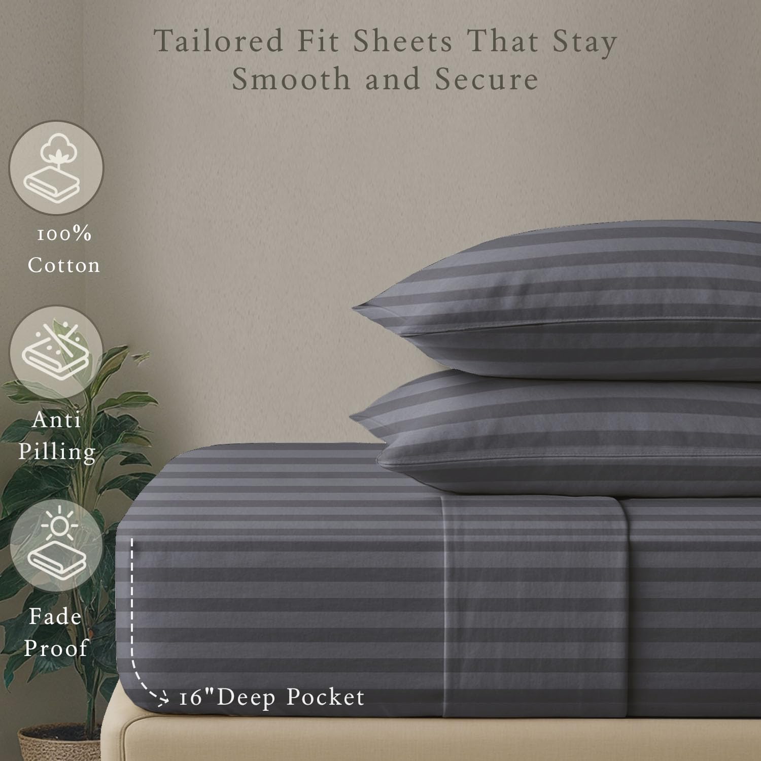 Pure Dreams 5 Piece King Bedding Set- 1-Flat Sheet, 1-Fitted Sheet Pure Dreams 5 Piece King Bedding Set- 1-Flat Sheet, 1-Fitted Sheet