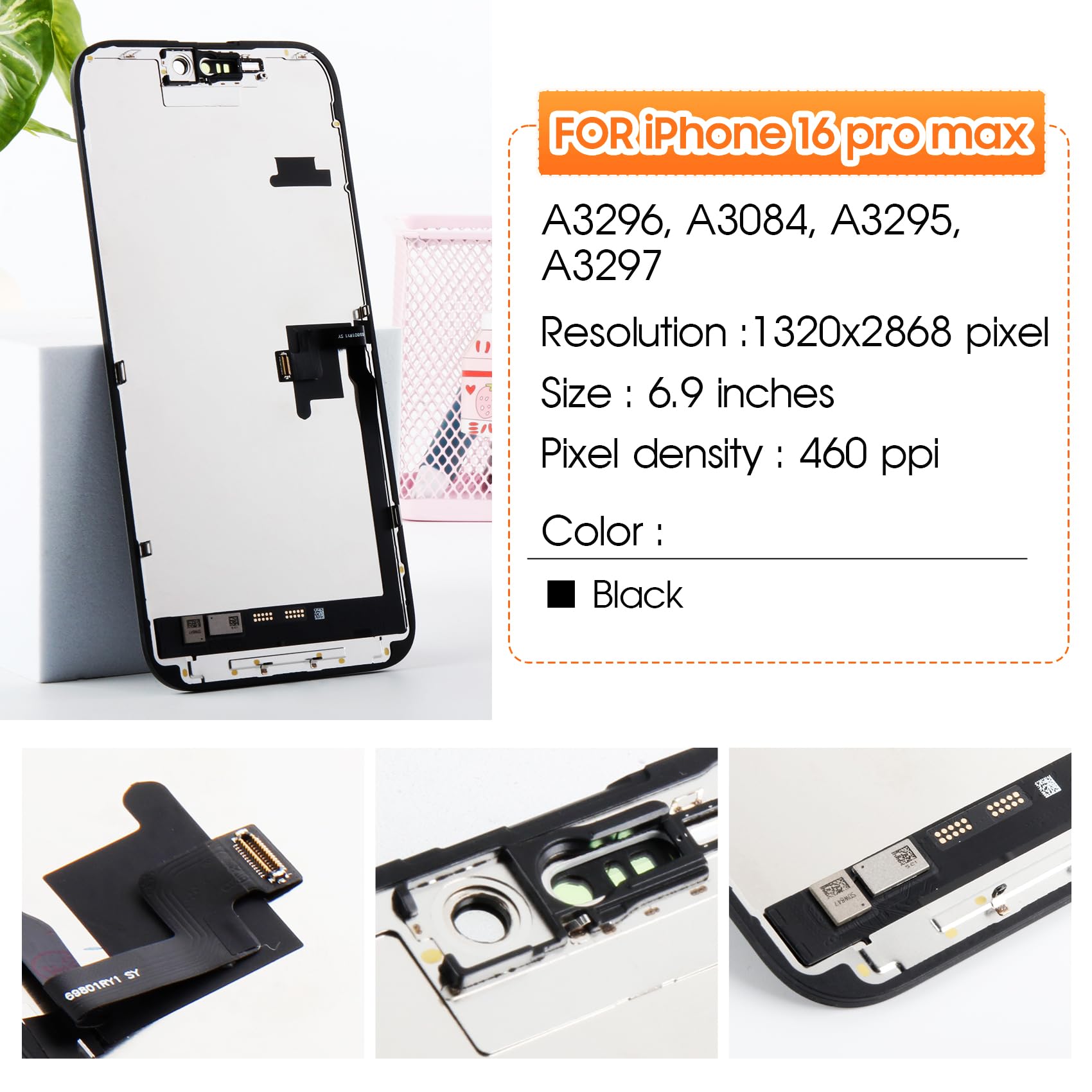 iPhone 16 Pro Max LCD 液晶画面 Amazon.com: Incell Screen for iPhone 16 Pro Max Screen