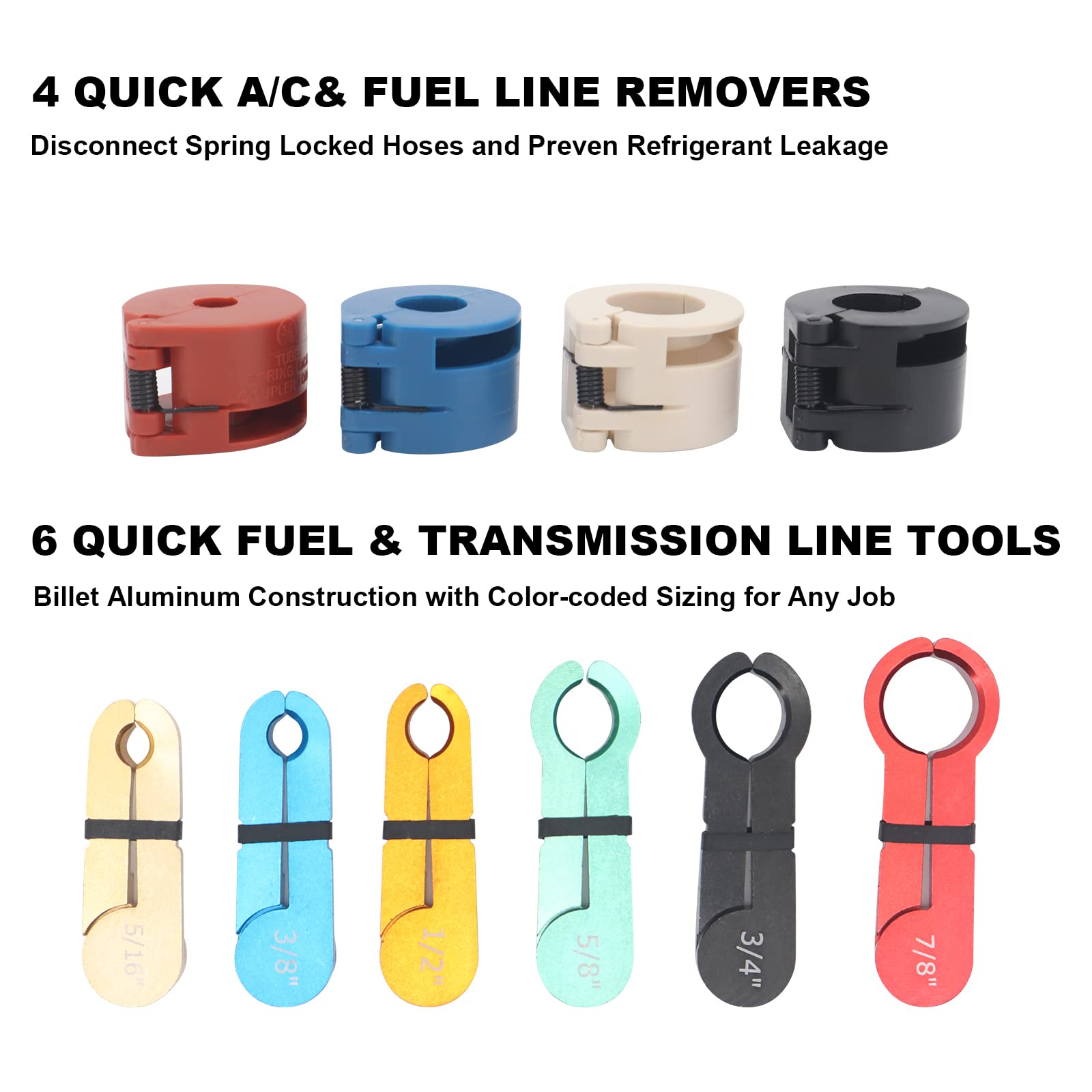 Set di Strumenti di Disconnessione Rapida, 22 PCS Tubo Flessibile Aria Condizionata per Auto Tubo di Olio Tubo di Carburante Strumento di Rimozione Strumento di Disconnessione per Sistemi