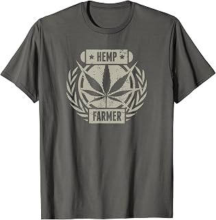 Distressed Hemp Farmer T-Shirt / Hemp Farming Horticulture T-Shirt