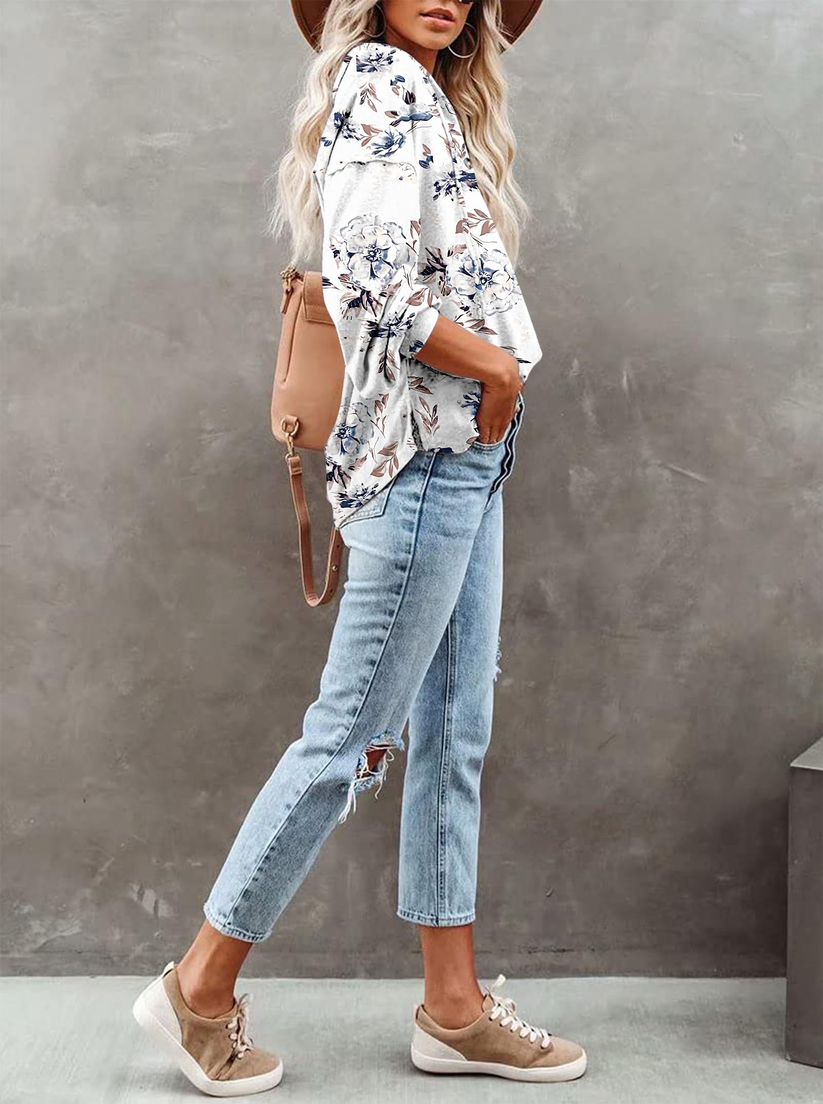 PLOKNRD Felpa Oversize da Donna a Maniche Lunghe Pullover con Cappuccio Abbottonato con Coulisse