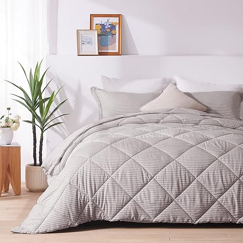 Miniatura 9 de NexHome Juego de edredón Queen de 3 piezas, 100% microfibra lavada suave, ligero, edredón de ropa de cama de teñido catiónico verde con 2 fundas de