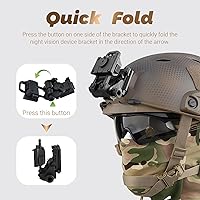Vista 7 de Helmet Mount Night Vision Goggles Nylon NVG Tactical Helmet Mount Adjustable Full Nylon Tactical Helmet Mount for L4G24 Nvg Mount