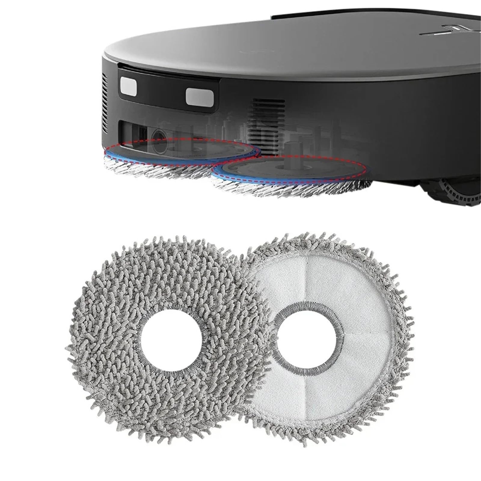 Kompatybilny z Ecovacs X5 Omni / X5 PRO OMNI/X5Pro/X5 Max Robot Vacuum Bag Main Side Brush Filter Mop Accessories Części zamienne (26 szt.)