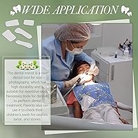 Vista 7 de 10 Piezas de Espejo Intraoral Dental con Reflector Oclusal para Fotografía Intraoral, Espejo de Dos Caras, Vidrio Plateado para Clínica Dental